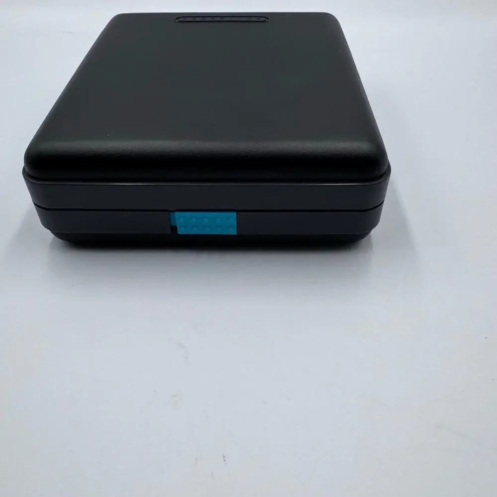 Vintage Laserline 12 CD DVD Case Hard Shell Wallet Flip Disc Storage Black